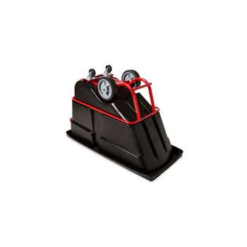 Rubbermaid Rotomolded Tilt Truck 1306 Heavy Duty 1/2 Cubic Yard Black